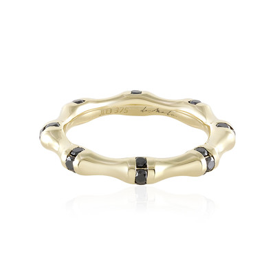 9K Black Diamond Gold Ring (de Melo)