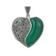 Green Agate Silver Pendant