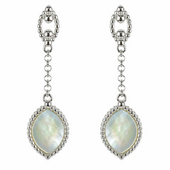 Mother of Pearl Silver Earrings