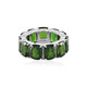 Russian Diopside Silver Ring