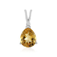 Citrine Silver Pendant