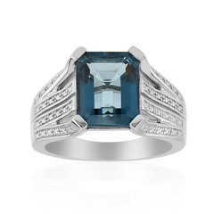 London Blue Topaz Silver Ring