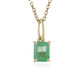 9K Colombian Emerald Gold Necklace