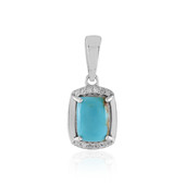 Kingman Blue Mojave Turquoise Silver Pendant