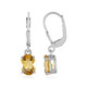 Citrine Silver Earrings