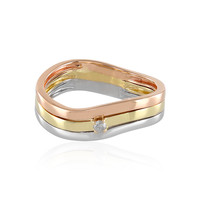 9K I3 (J) Diamond Gold Ring