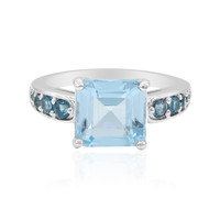 Sky Blue Topaz Silver Ring