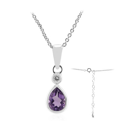 Amethyst Silver Necklace