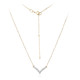 18K SI1 (G) Diamond Gold Necklace (Annette)