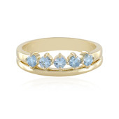 9K Santa Maria Aquamarine Gold Ring (Adela Gold)