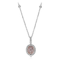 14K I1 Pink Diamond Gold Necklace (CIRARI)