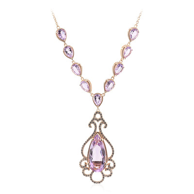 Bolivian Amethyst Silver Necklace