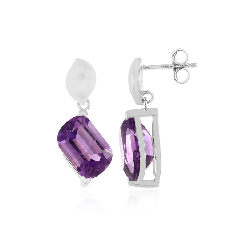 Rose de deals france amethyst earrings