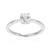 White Topaz Silver Ring