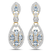 14K Aquamarine Gold Earrings (SUHANA)