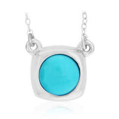 Kingman Turquoise Silver Necklace (Anne Bever)