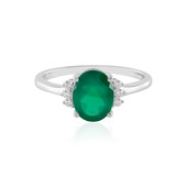 Green Onyx Silver Ring