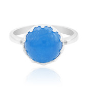 Blue Jade Silver Ring