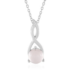 Rose Quartz Silver Necklace