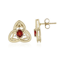 9K Tanzanian Ruby Gold Earrings