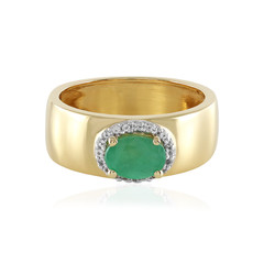 Socoto Emerald Silver Ring