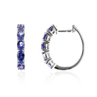 10K AAA Tanzanite Gold Earrings