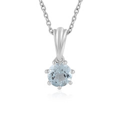 Brazilian Aquamarine Silver Necklace