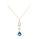 14K London Blue Topaz Gold Necklace