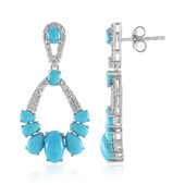 Sleeping Beauty Turquoise Silver Earrings