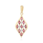 Pink Tourmaline Silver Pendant