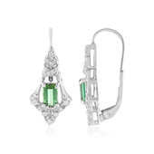 Benedito Green Tourmaline Silver Earrings