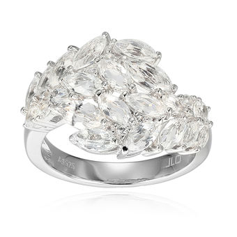 Casual Fashion Square Diamond Silver Ring Jewelry - China Silver