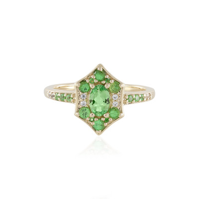 9K Tanzanian Tsavorite Gold Ring