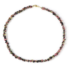 Fancy Tourmaline Silver Necklace