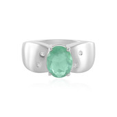 Green Fluorite Silver Ring