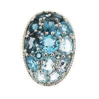 London Blue Topaz Silver Pendant