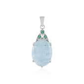 Brazilian Aquamarine Silver Pendant