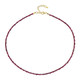 Mozambique Ruby Silver Necklace