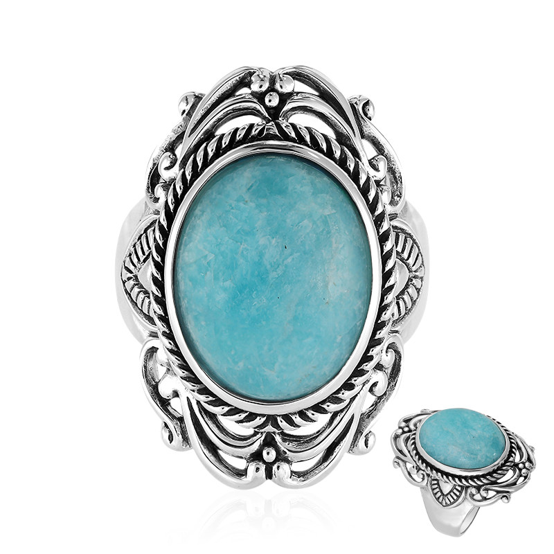 Amazonite on sale stone ring