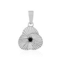 Black Diamond Silver Pendant