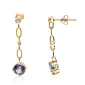 14K Unheated Tanzanite Gold Earrings (CIRARI)