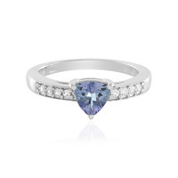 Unheated Tanzanite Silver Ring