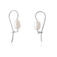 Freshwater pearl Silver Earrings (Joias do Paraíso)