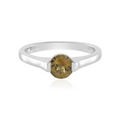 Yellow Tanzanite Silver Ring