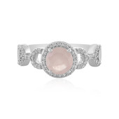 Rose Quartz Silver Ring