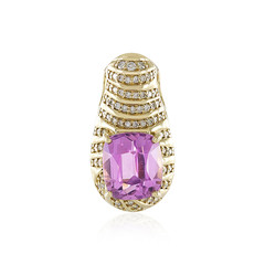 14K Patroke Kunzite Gold Pendant (de Melo)