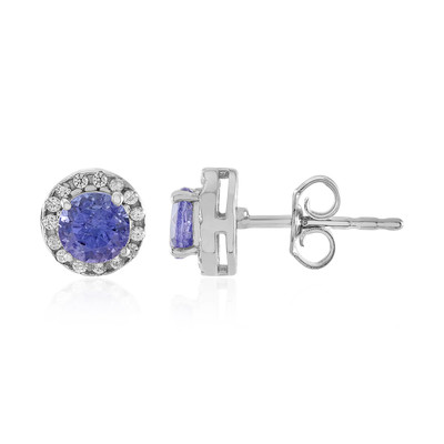 Tanzanite Silver Earrings