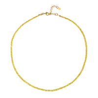 Yellow Sapphire Silver Necklace