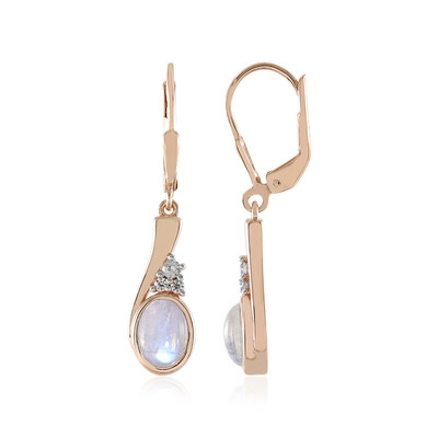 Blue Moonstone Silver Earrings (KM by Juwelo)