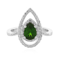 Russian Diopside Silver Ring